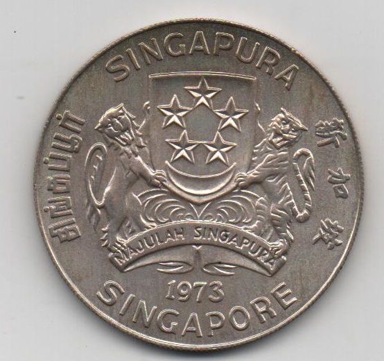 SINGAPUR DEL AÑO 1973 DE 10 DOLARES